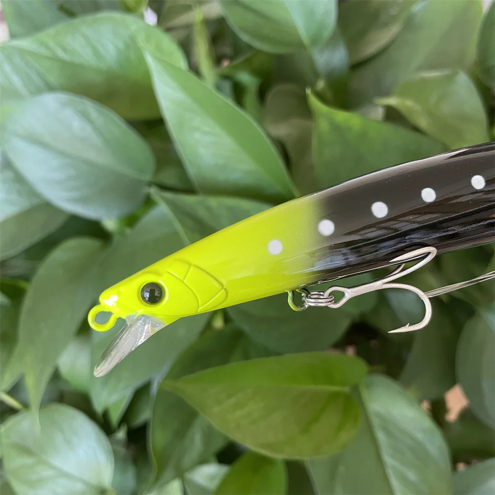 TSURINOYA 173F pececillo flotante de fundición ultralargo 173mm 6,81 pulgadas 37,5g señuelo de pesca de agua salada STINGER cebos duros grandes artificiales - imagen 5