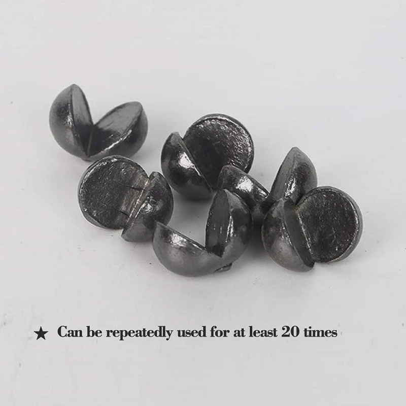 Juego de plomo de pesca de 205 Uds., mordida de tiro dividido, aparejos de pesca de peso de plomo, plomo de pesca de carpa, colgante de plomo abierto con caja azul - imagen 4