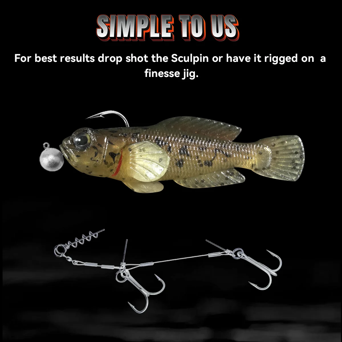 Goby Swimbait 75mm – Señuelo suave nadador para depredadores - imagen 3