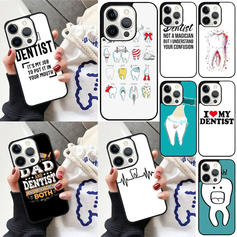 Funda Dental Definitions Tooth para iPhone compatible 11 a 17 Air