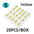 20pcs Yellow Size S