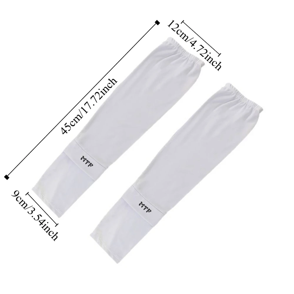 Protección de brazo transpirable, mangas largas de seda de hielo, cubiertas de brazo de protección solar holgadas a cuadros, guantes de ciclismo elásticos finos de verano - imagen 5