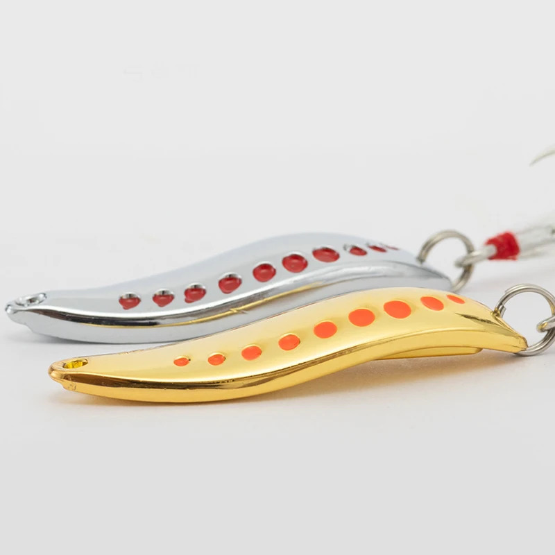 Señuelo de pesca giratorio, cuchara de trucha, plantilla de 5g, 7g, 10g, 15g, 20g, cebo de pesca de ruido de lentejuelas, señuelos duros de Metal - imagen 4