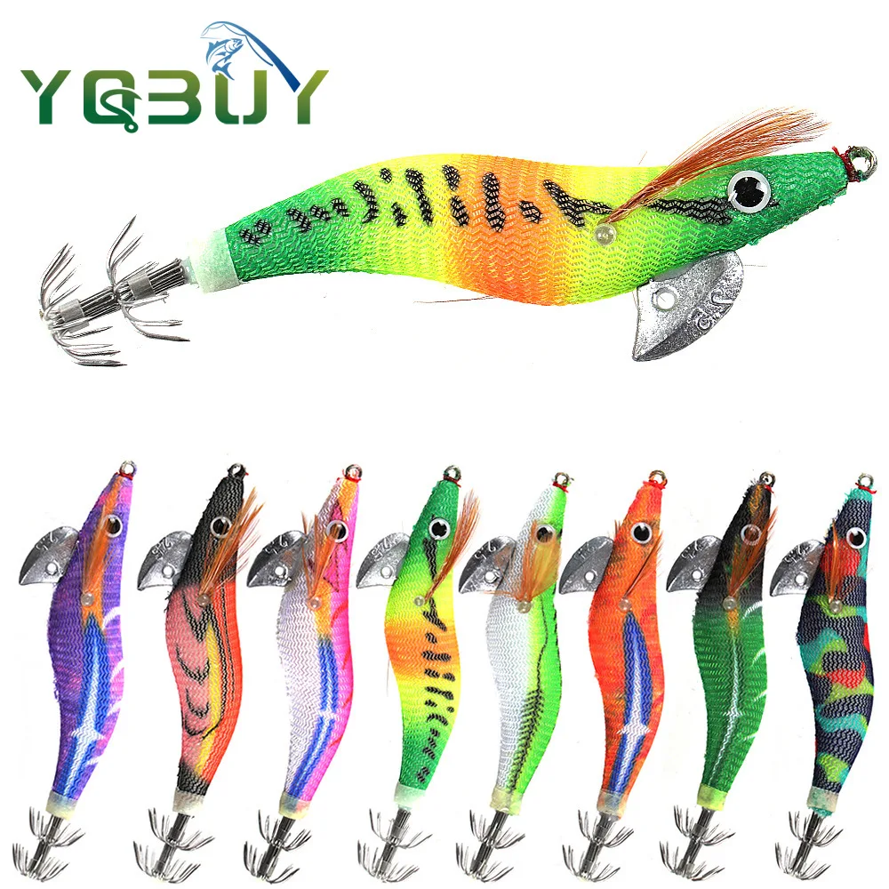 2.5 # 3.0 # 3.5 # Plantilla de calamar, señuelo de pesca duro, camarones, gambas, brillo luminoso en la oscuridad, Biat Artificial para sepia, pulpo - imagen 4