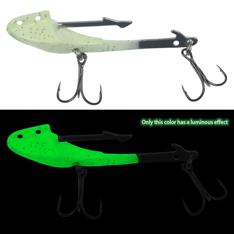 Machete-señuelo de cabeza Jigging, 15g, 6,5 cm, Wobbler, Metal, Micro Jig para gusano blando, Swimbait, gancho luminoso en forma de hoz, depredador, Lucio - imagen 2