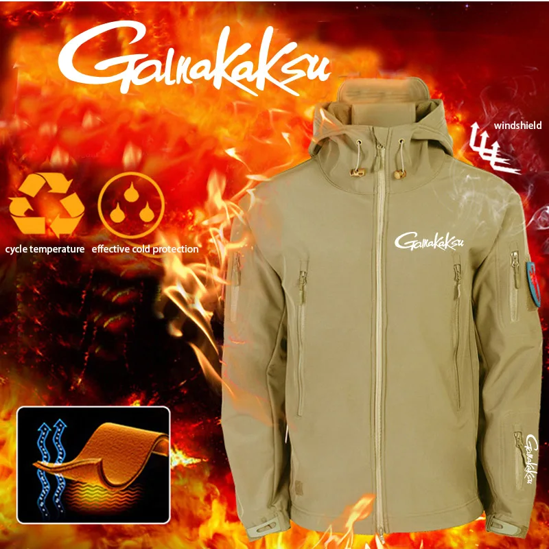 Chaqueta de pesca hombre térmica concha suave forro polar - imagen 5