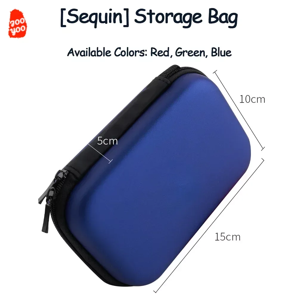 Bolsa de aparejos exteriores con lentejuelas Luya, gancho para cabeza de plomo, gancho para mosca, boca de caballo, bolsa de almacenamiento de señuelos, aparejos de pesca, bolsa de cebo, 15x10x5cm - imagen 5