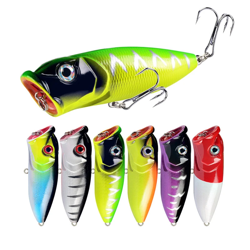 Señuelo popper topwater vista frontal