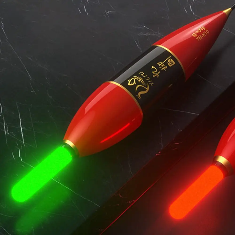 Boya indicadora de flotador de pesca electrónica, luz roja verde, tubo de deriva antideslizante, 3 luces - imagen 2