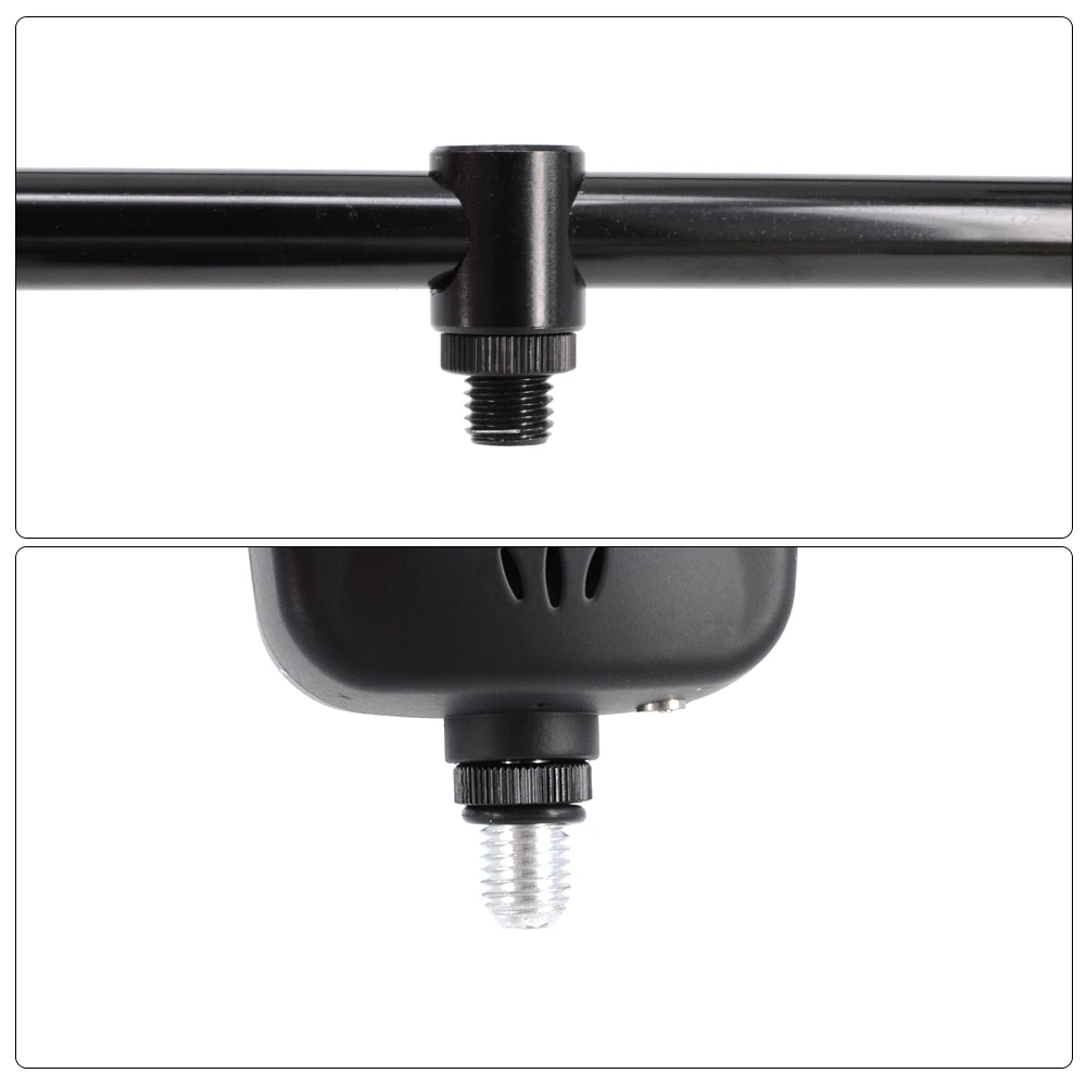 Hirisi-tuercas de tornillo de 5 piezas, piezas de repuesto negras de rosca estándar para alarmas de pesca de carpa, barras de zumbidos - imagen 4