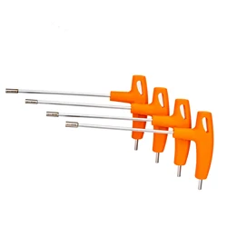 Llave de tubo con mango en T, herramienta de reparación de llave con tapa de radios secreta integrada para bicicleta y motocicleta