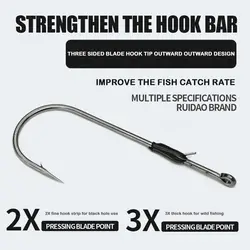 Señuelo suave 2025, soporte de cebo de doble púas, aparejo Neko, gancho de gusano loco de acero al carbono, soporte de cebo de níquel negro