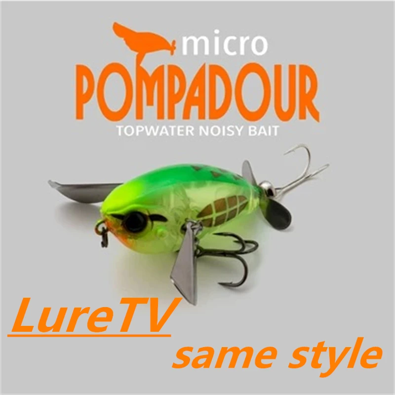 LURETV Japón JACKALL Cicada de Agua MICRO POMPADOUR Rock Pequeño Tractor Graso 8037