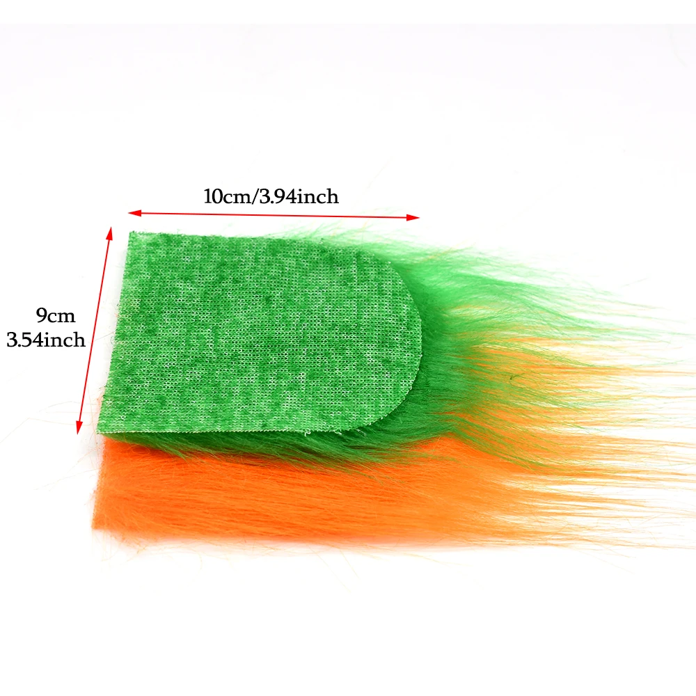 MNFT 11 colores mezclados pelo largo artesanía piel fibra sintética Streamer cola ala pesca con mosca atado materiales - imagen 4