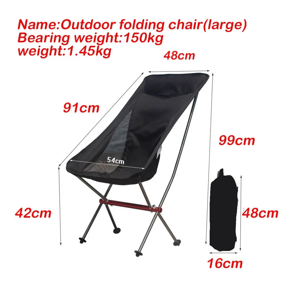 Silla plegable para acampar y pescar, Chaise Longue para playa, ocio, viaje, Picnic - imagen 2