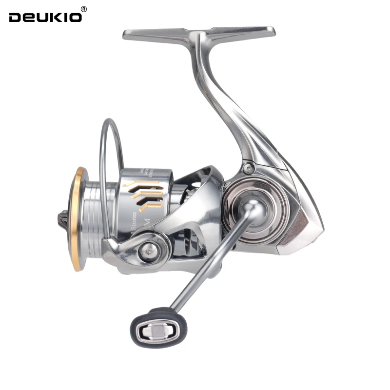 Carrete Spinning DEUKIO impermeable 5.2:1 para agua salada - imagen 4