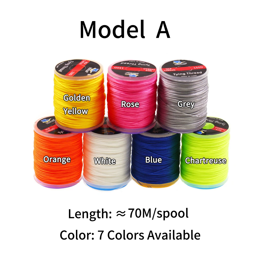 Ellllv-hilo de encuadernación luminoso 150D para señuelo de plantilla, ganchos de asistencia, hilo fluorescente anudado a mano, Material de atado de moscas de agua salada - imagen 5