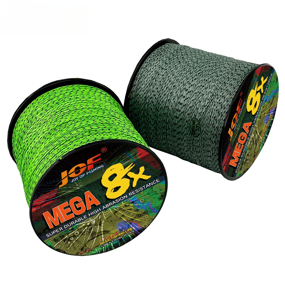 JOF-sedal de pesca trenzado X8, 8 soportes, 500/1000M, líneas invisibles de fsihing, 18-78LB, línea manchada, multifilamento - imagen 3
