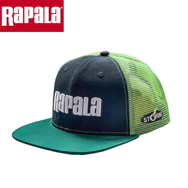 RAPALA sombrero de pesca bordado para hombre y mujer, gorra de ala plana, malla trasera, ajustable, béisbol, camión, Snapback, Golf - imagen 5