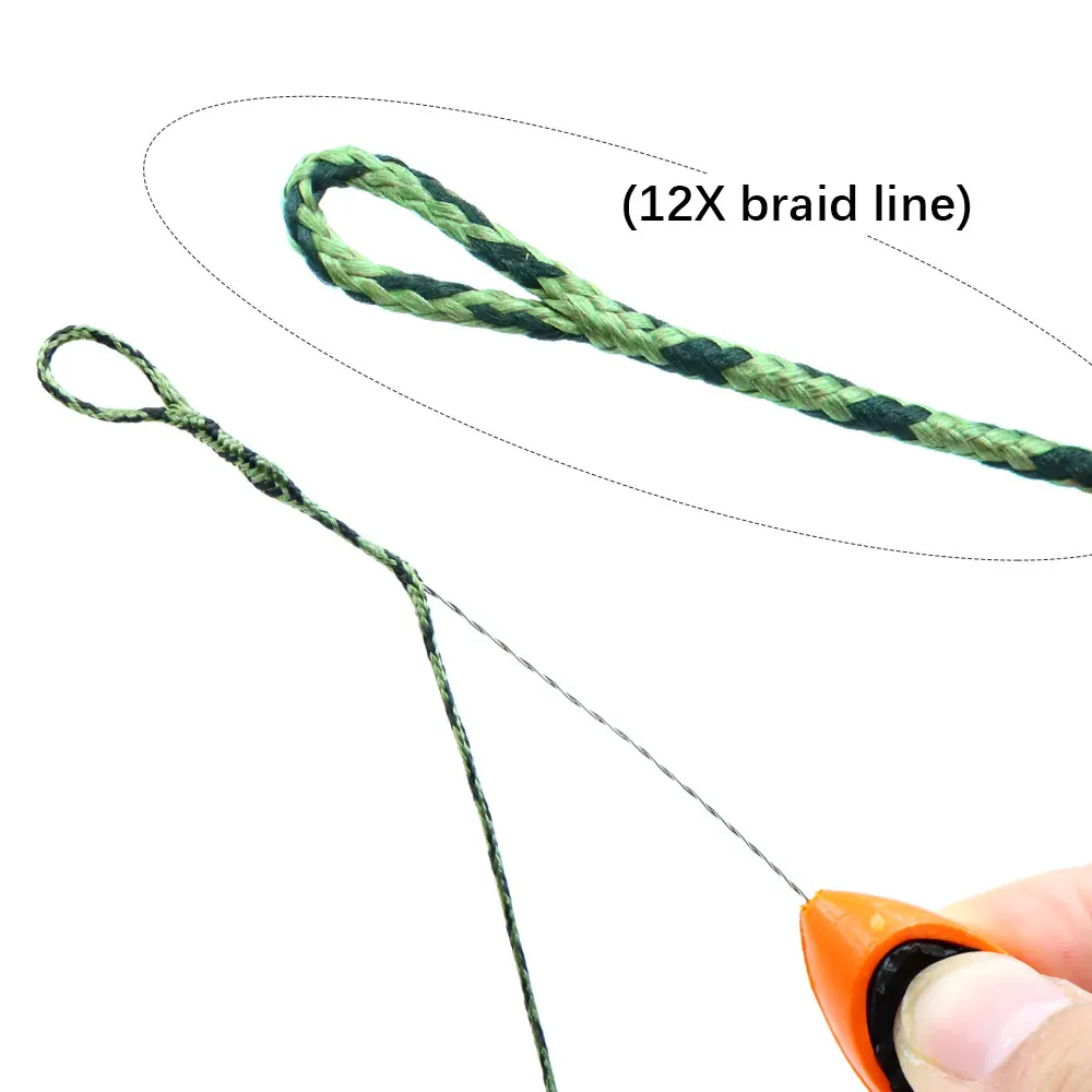 Línea de pesca de carpa de 10m Leadcore Leader Hooklink, línea trenzada de hundimiento de 12 hebras, alambre de aparejo de pelo verde de camuflaje para accesorios de carpa - imagen 3