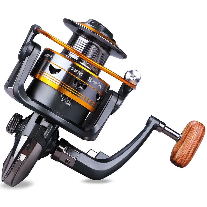 Sougayilang-carrete de pesca giratorio DK1000-DK6000, 11 BB, rentable, 12KG, potencia de arrastre máxima, equipo de aparejos de pesca - imagen 3