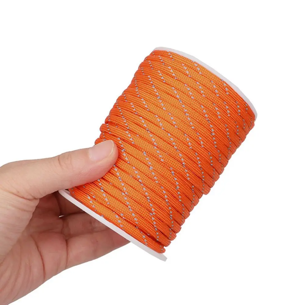 Tendedero reflectante para tienda de campaña, cuerda de viento, correa de cordón, Paracord, paraguas, línea de paracaídas - imagen 2