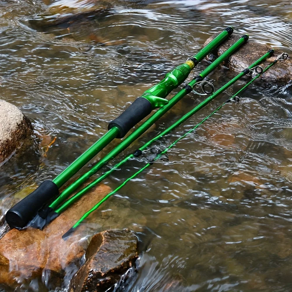 Caña de pescar BAKAWA, caña de pescar de 2,1 M, 4 secciones, accesorios de Pesca portátiles de viaje, artículos, cañas de Pesca de carpa, aparejos de Pesca - imagen 4