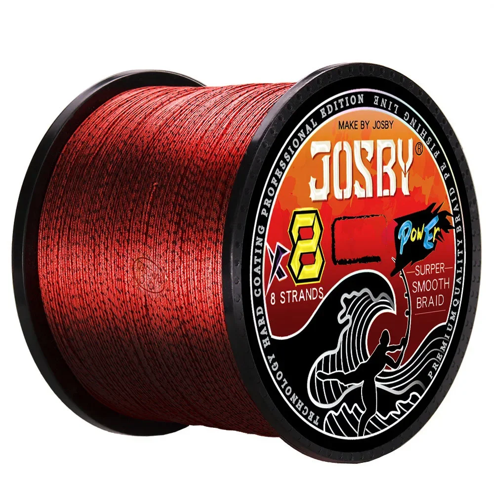 JOSBY-sedal de pesca multifilamento moteado, 8 hebras, 500/300/100M, pesca de carpa, 100% japonés, alambre trenzado de PE, accesorios de pesca - imagen 2