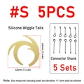 5pcs golden S