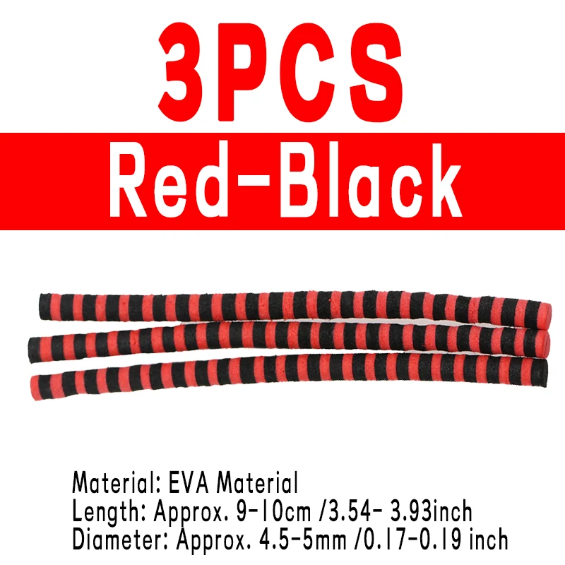 3pcs red black