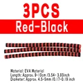 3pcs red black