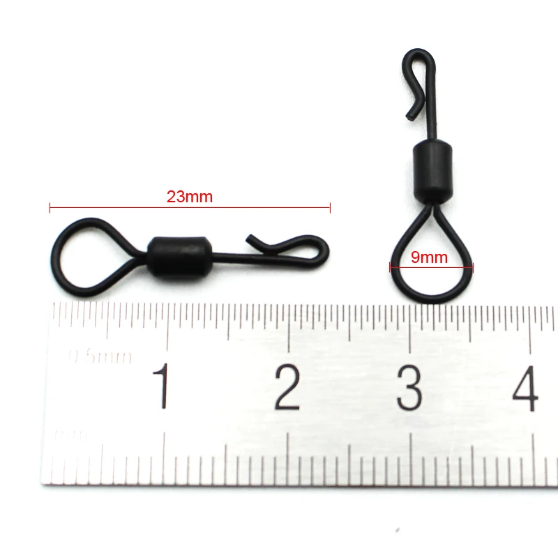 Aparejos de pesca de carpa giratorios de cambio rápido de ojo grande, aparejos de pelo Chod, línea de carpa, cebo para carpa, accesorios de pesca, equipo, 20 piezas - imagen 2