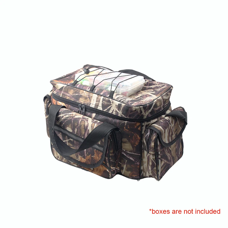 Bolsas de aparejos de pesca impermeables, bolsas de pesca multifuncionales para agua salada o dulce, bolsas de hombro al aire libre, pesca - imagen 2