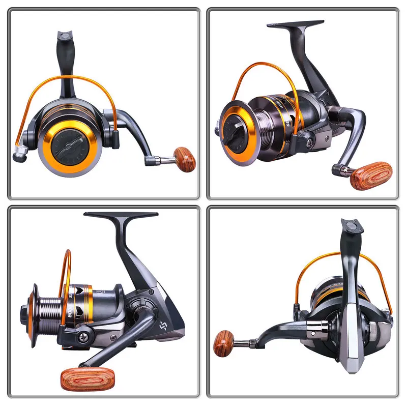 Sougayilang-carrete de pesca giratorio DK1000-DK6000, 11 BB, rentable, 12KG, potencia de arrastre máxima, equipo de aparejos de pesca - imagen 4