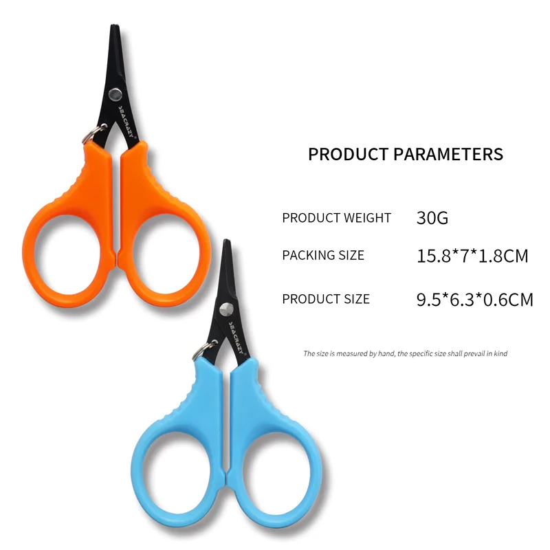 ZYZ tijeras de pesca de acero inoxidable chapadas en titanio, cortador de línea de pesca multifuncional portátil, accesorios de pesca, aparejos - imagen 2