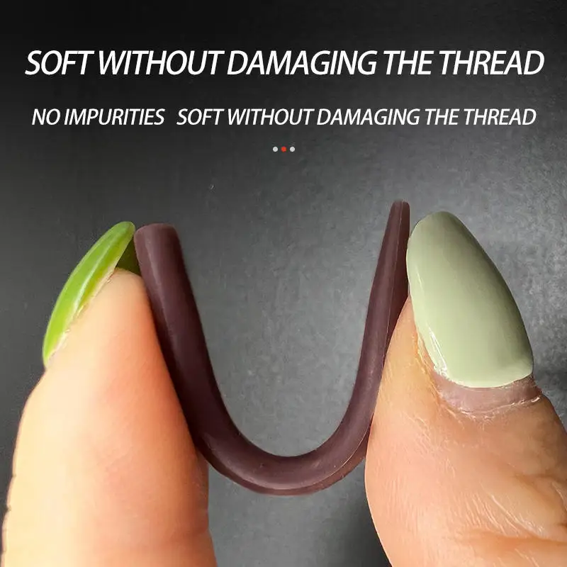 50 Uds. Tubos de goma para pesca, aparejo alineador de manga, accesorios de Terminal, mangas de tubo de pesca de carpa antienredos - imagen 4