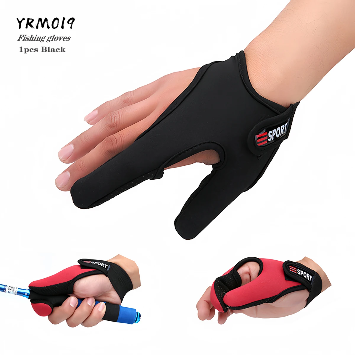 Guantes de pesca anticorte – 2 dedos libres transpirables