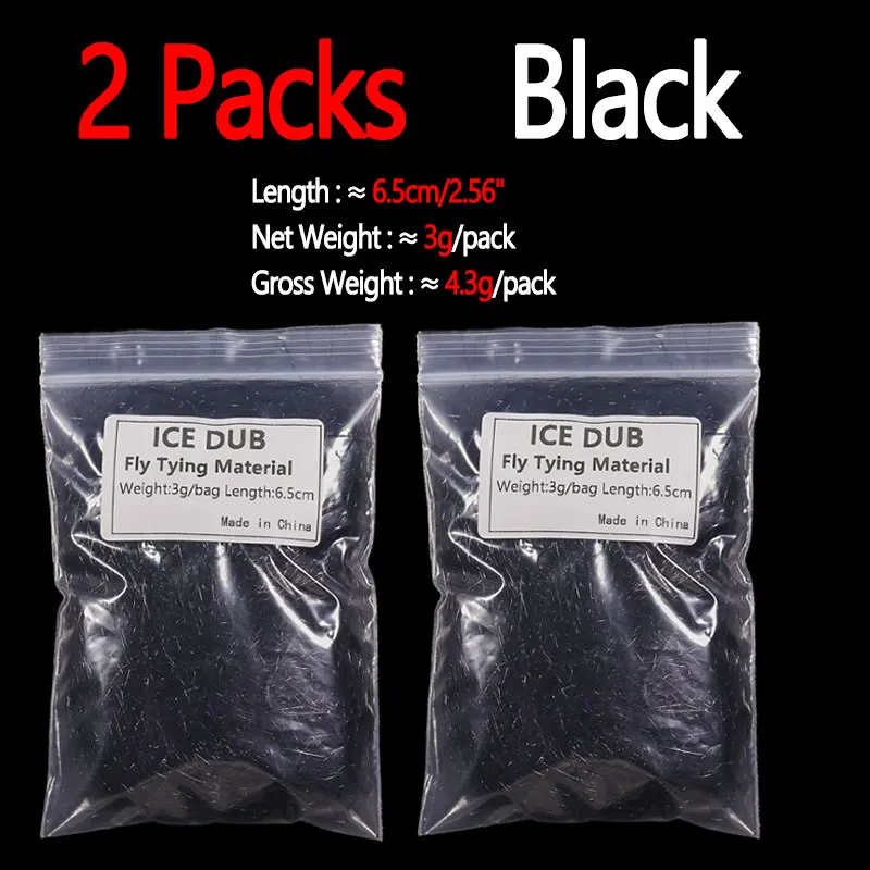 2 packs Black