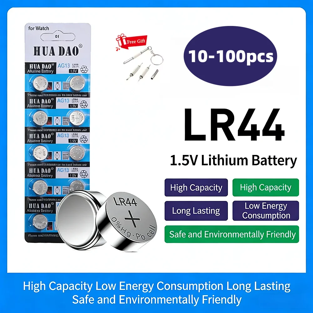 Pilas botón LR44 AG13 1.5V para alarmas de pesca - imagen 4