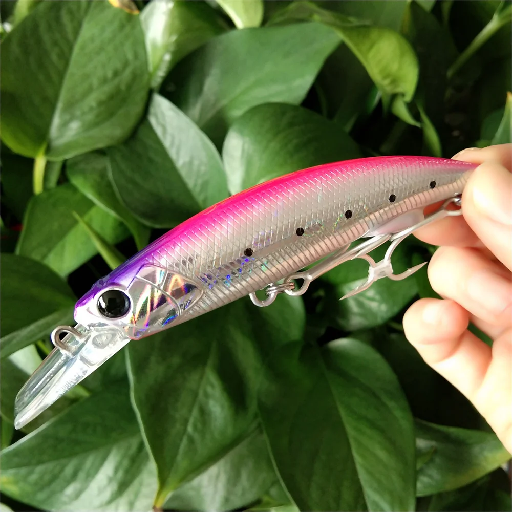 Tsurinoya-cebos artificiales de pececillo que se hunden, cebos de pesca de fundición larga, productos Jerkbait, agua dulce y salada, 8 unidades, 90mm, 37g - imagen 3