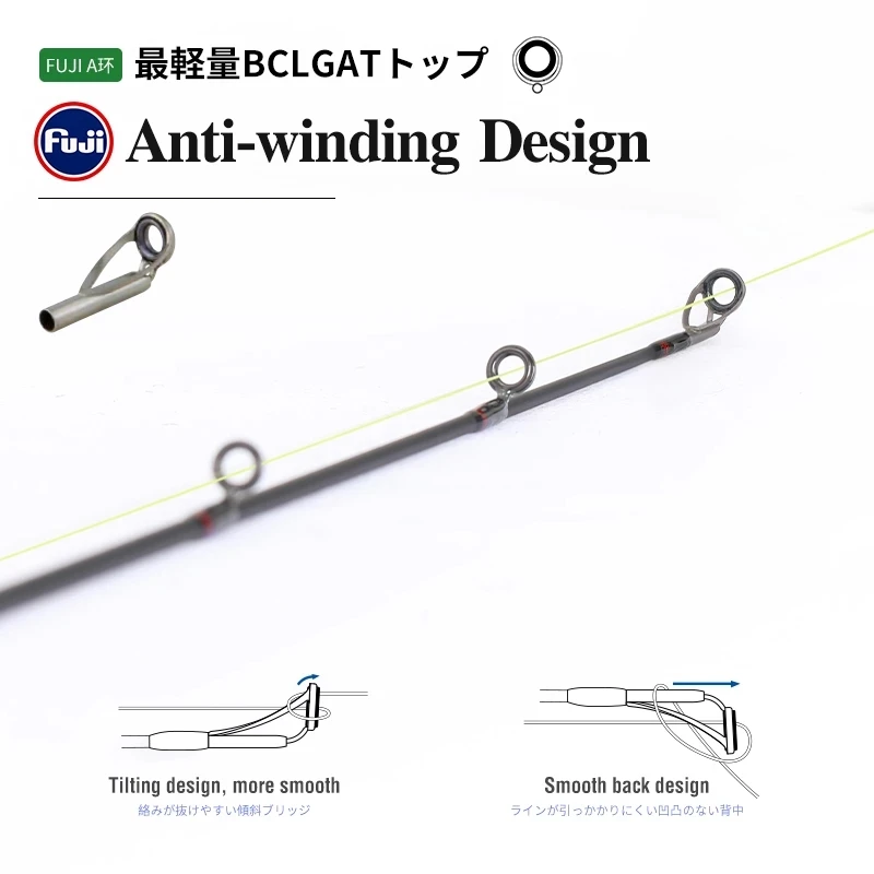 TSURINOYA-caña de juego de cabeza de serpiente de leopardo, señuelo ultraligero de 2,28/2,43 m, FUJI Guides, Catfish, Lucio, WT.8-30g - imagen 4