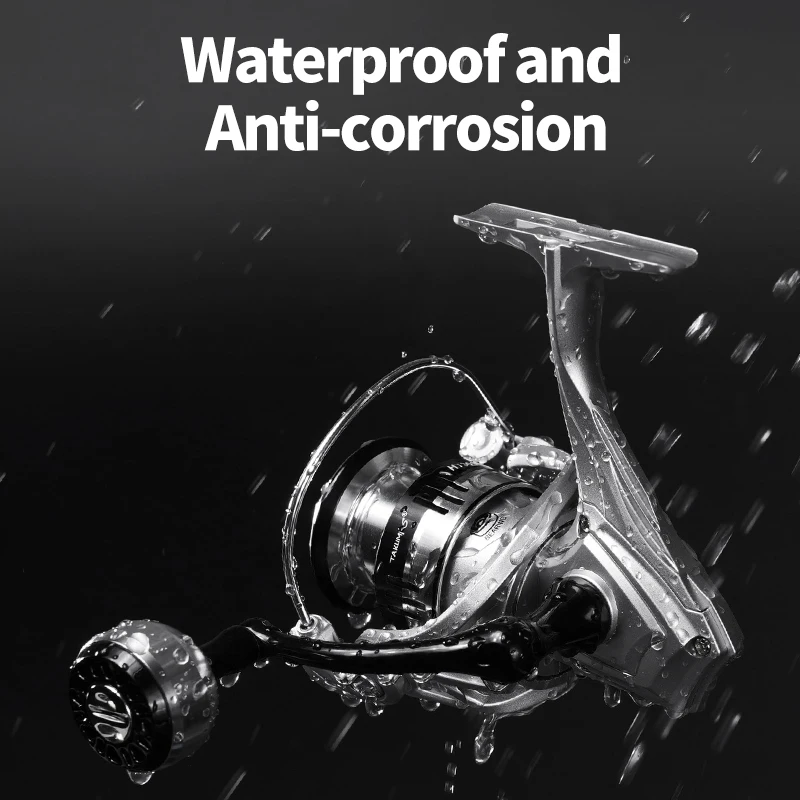 Carrete de pesca giratorio LINNHUE 1000-7000 agarre de bola de Metal 10kg 5,2: 1 relación de engranaje carrete de Metal profundo accesorio de pesca de carpa - imagen 2