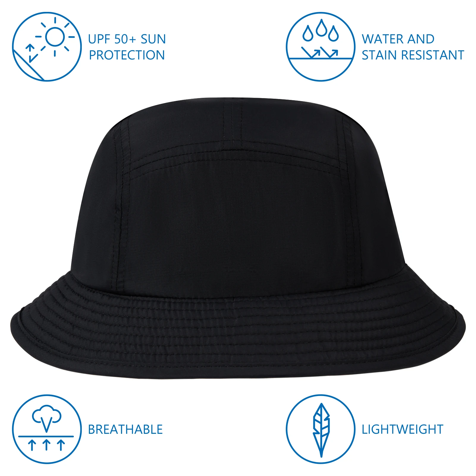 BASSDASH-Sombrero de pescador UPF50 + para hombre y mujer, gorro ligero resistente al agua, plegable, para exteriores, verano, FH13 - imagen 2