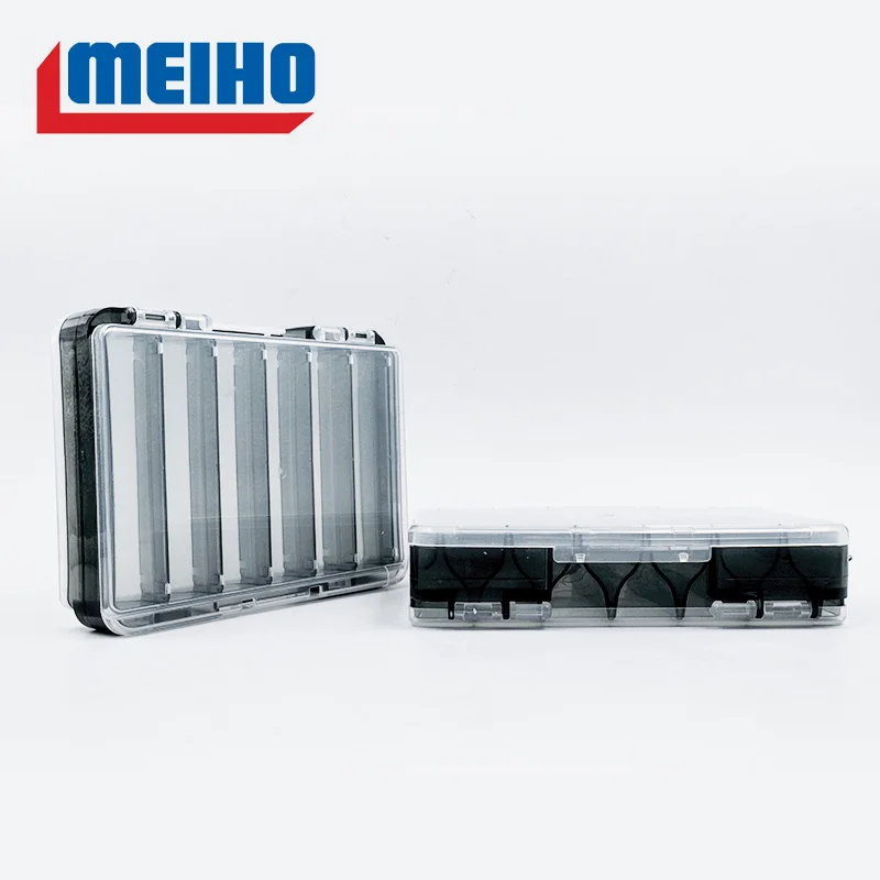 MEIHO Japón D86 accesorios de pesca caja de aparejos de pesca de doble cara cajas de almacenamiento de cebo de señuelo caja de plástico cajas de anzuelos de señuelo - imagen 4