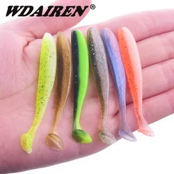20 unids/lote Jig Wobblers señuelo de Pesca 6,3 cm 1,5g Pesca Artificial cola en T natación cebo suave de goma carpa lubina camarones olor señuelos