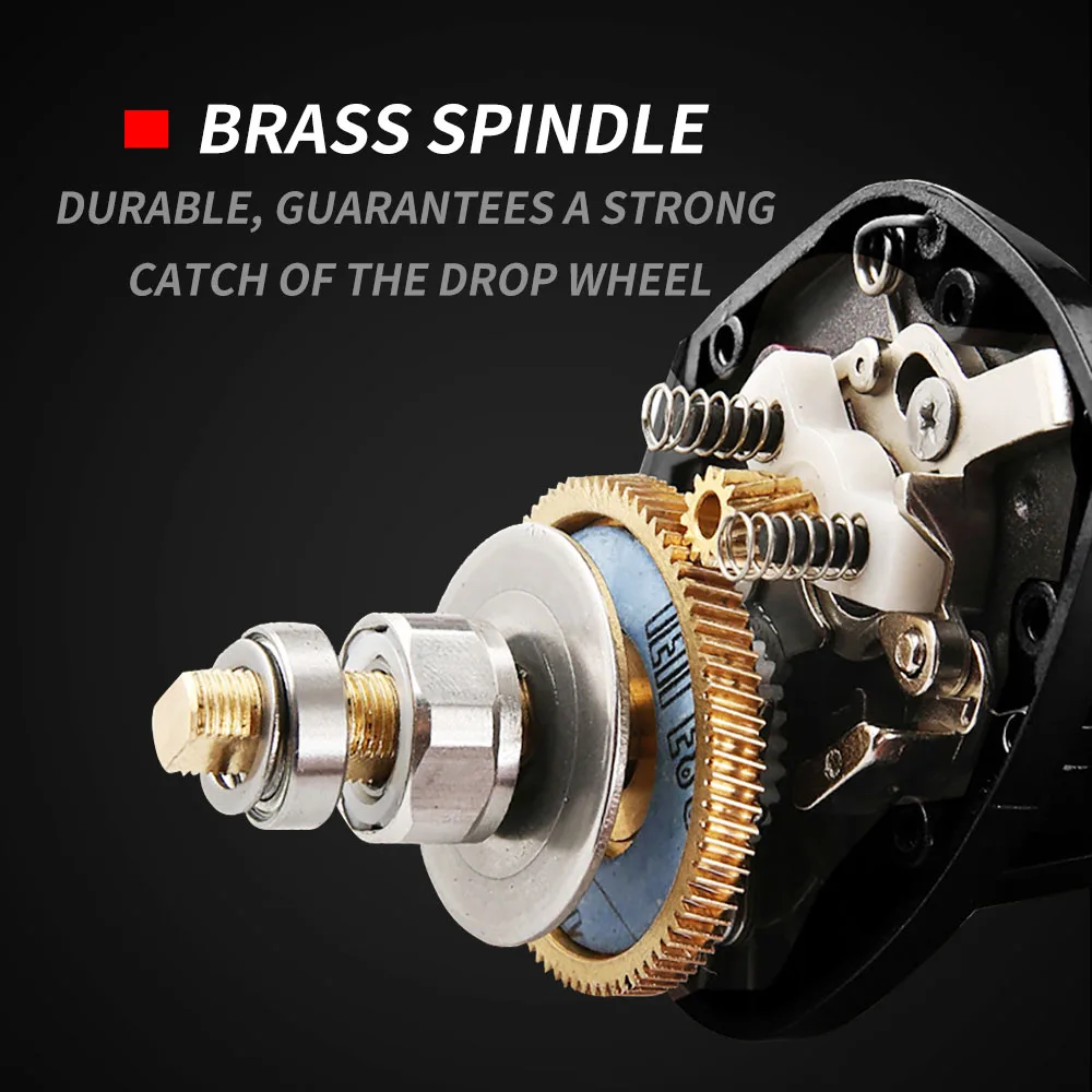 BAKAWA-carrete de pesca BF200, sistema de freno magnético de fundición de cebo, Ratio de engranaje de arrastre máximo de 8KG, rueda de Baitcasting de alta velocidad 7,2: 1, nuevo - imagen 4