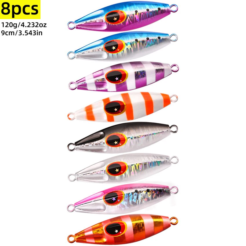 Bee Slow Señuelos metal cuchara hierro jigging agua salada luminosos - imagen 5
