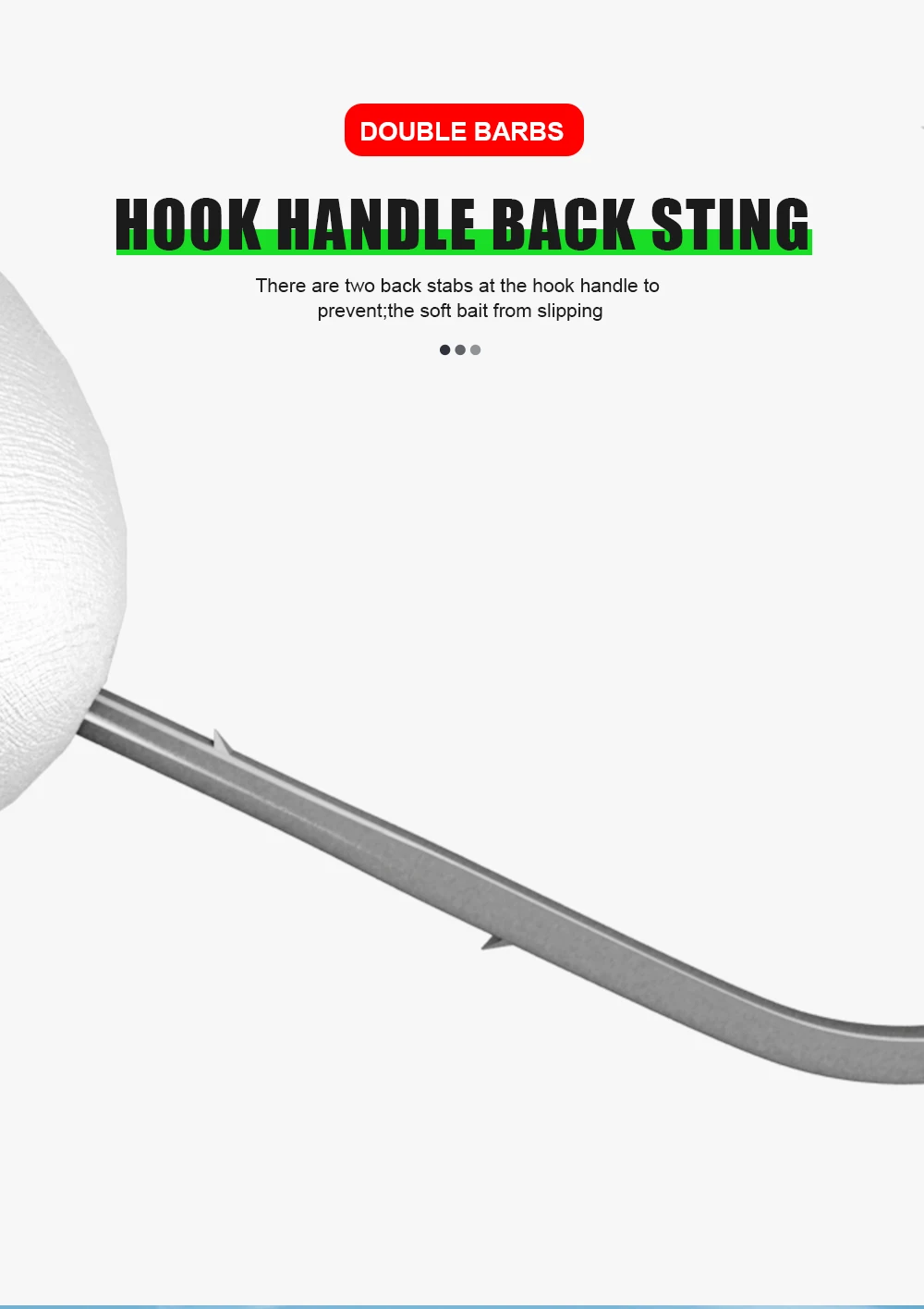 Una imagen blanca y negra de un gancho y aguijón trasero