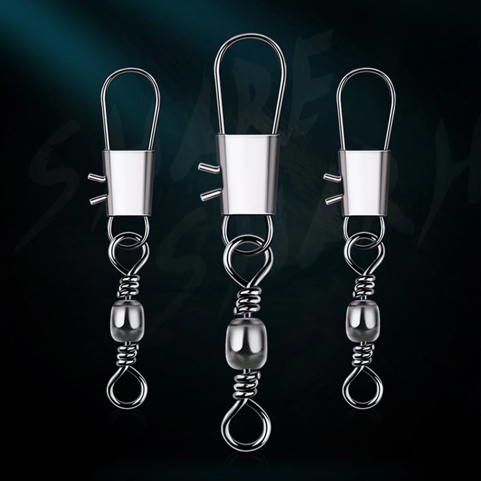 Broches de barril de pesca de acero rico en carbono, resistentes a la corrosión, giratorios de pesca resistentes a la corrosión para barco, Surf, Kayak, pesca - imagen 5