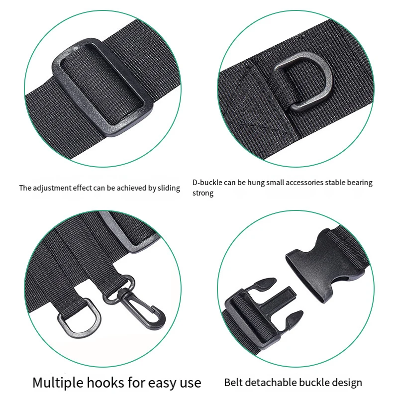 Soporte para caña de pescar de cintura, insertador de caña de pescar, cinturón portátil ajustable, accesorios para aparejos de pesca, 1 Uds. - imagen 5